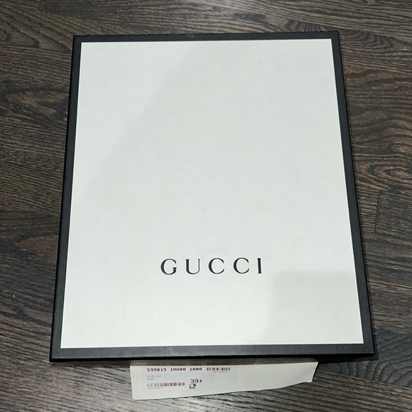 Gucci Calf Leather GG Enamel Logo Ankle Boot-Authentic-NIB - Picture 12 of 12